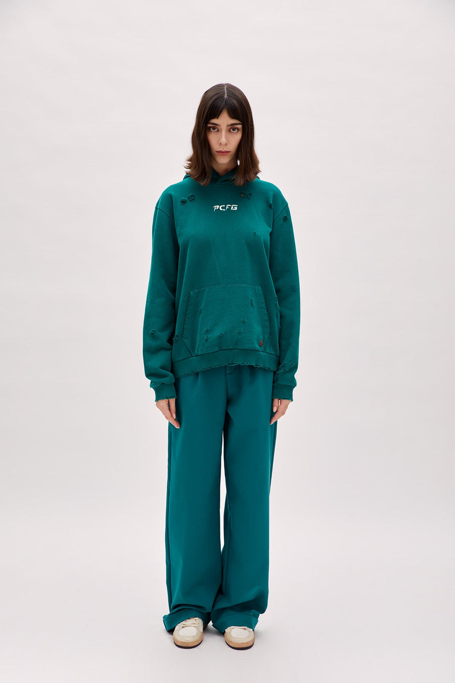 Boomerang Yırtık Detaylı Kadın Hoodie