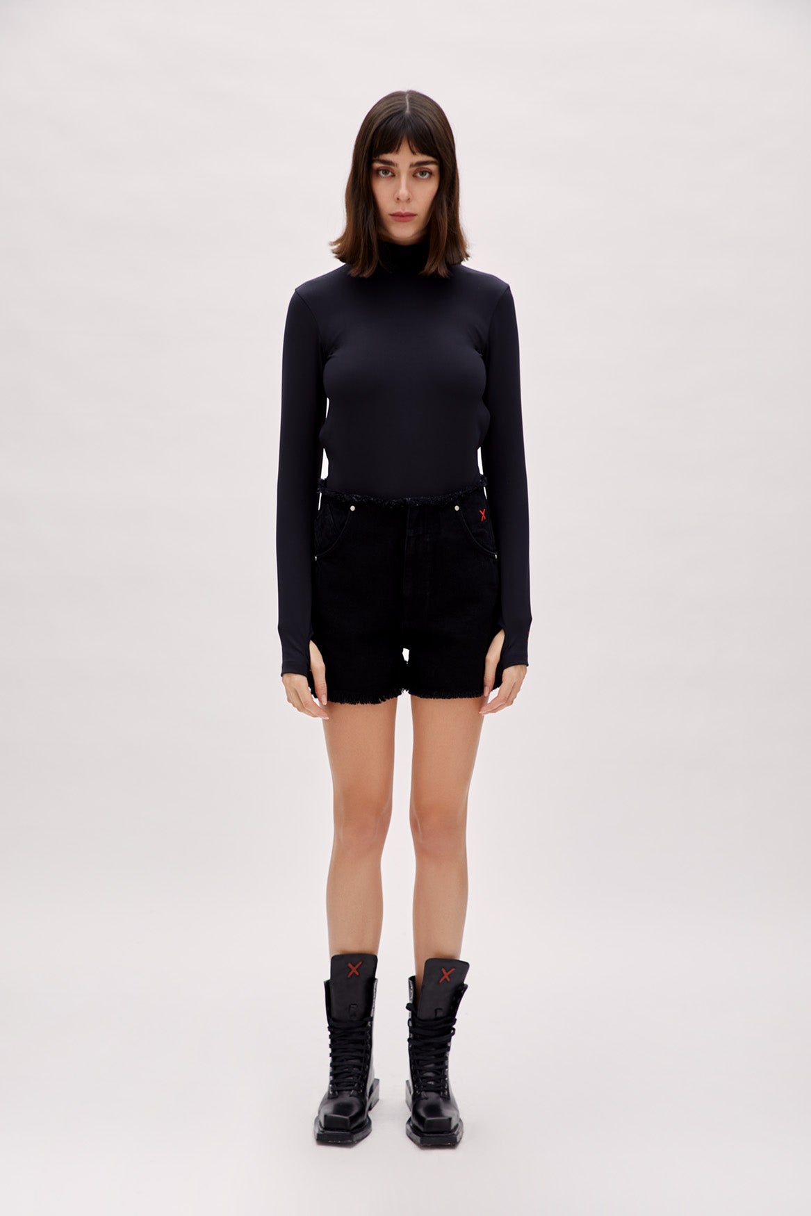 Boomerang Yüksek Yaka Bodysuit