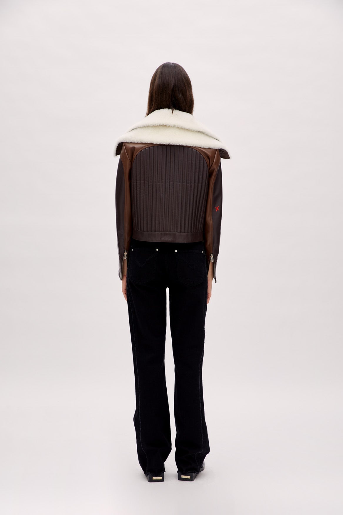 Double Collar Leather Jacket