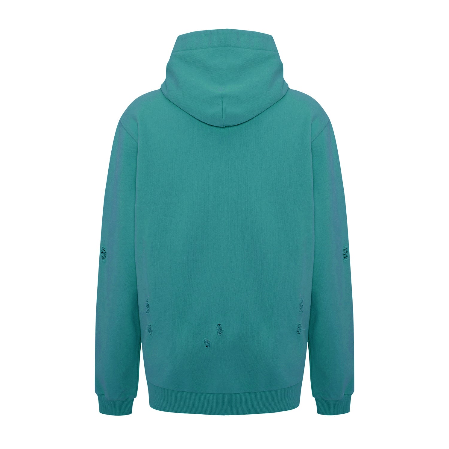 Cotton Destroyed Hoodie - Aventurine