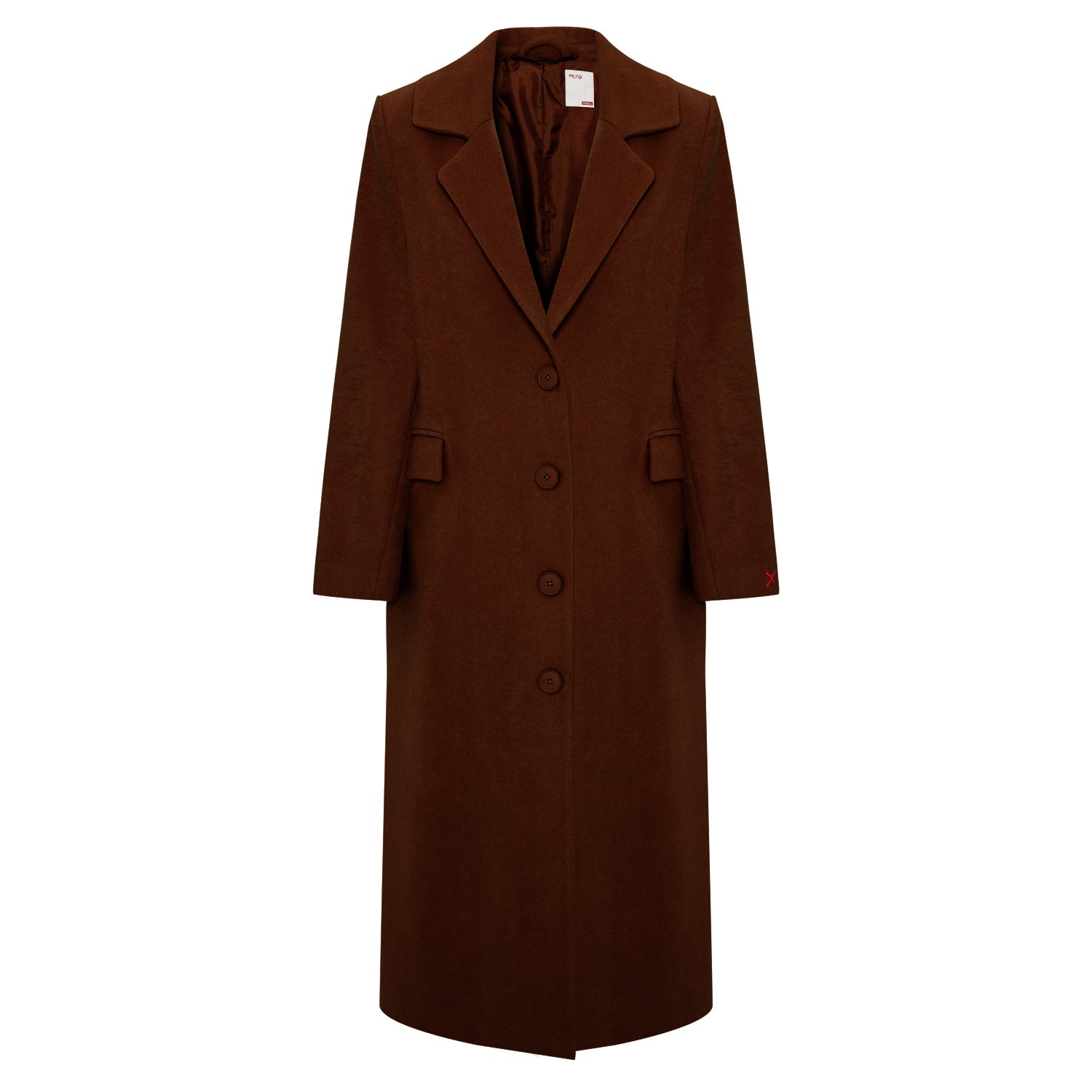 Wool Women Coat - Brown