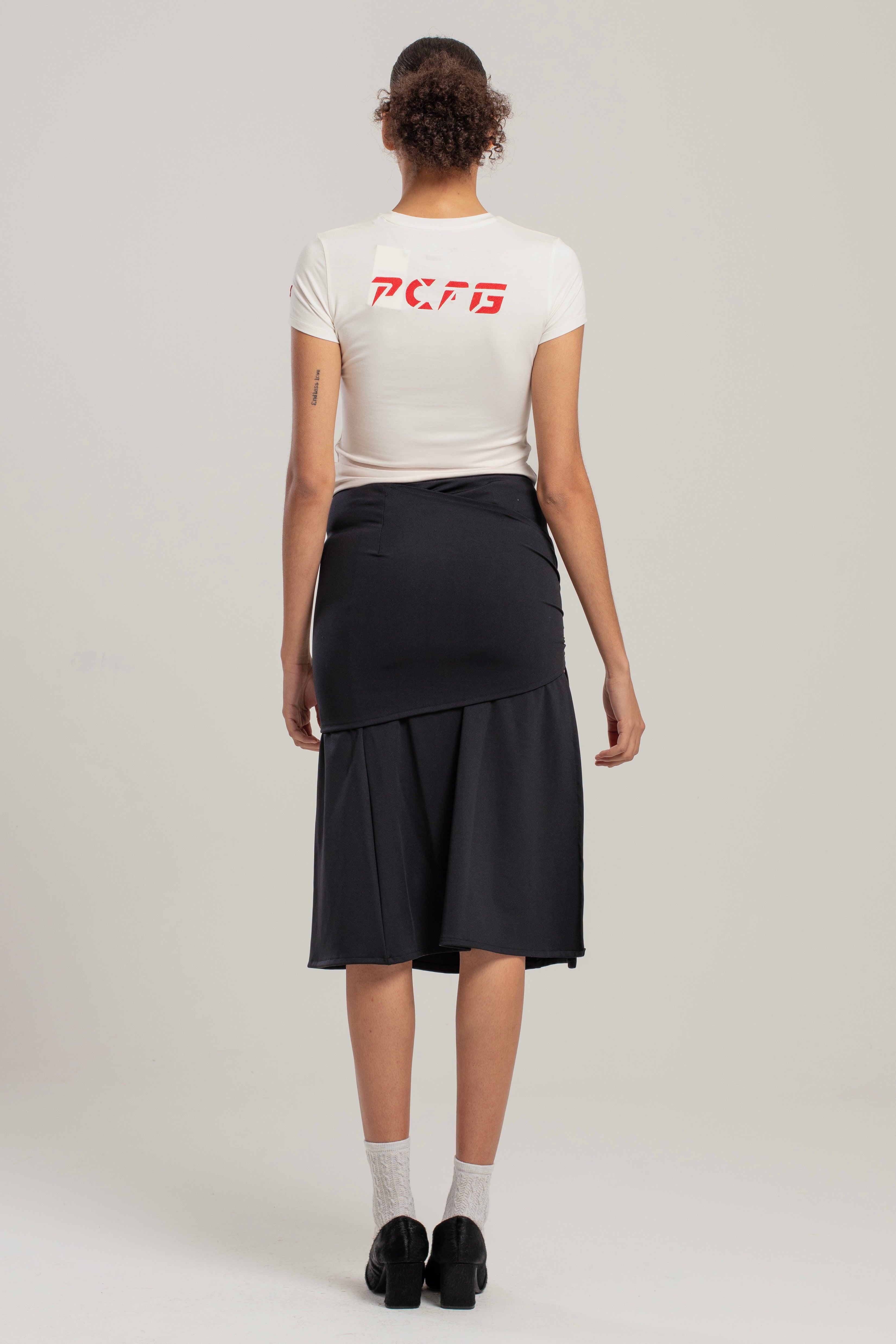 Free Heaven Slit Long Skirt - Jet Black