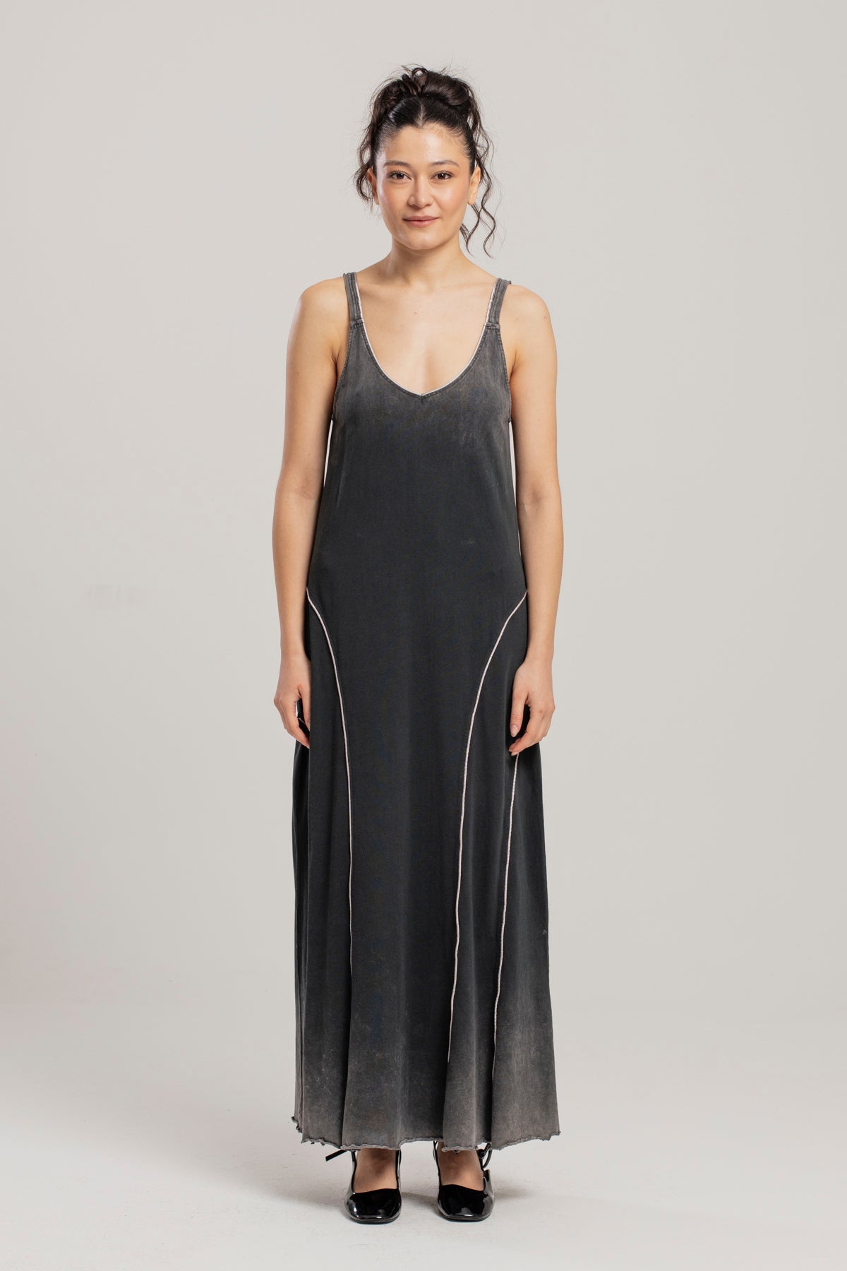 Free Heaven Yıkama Efektli Uzun Elbise