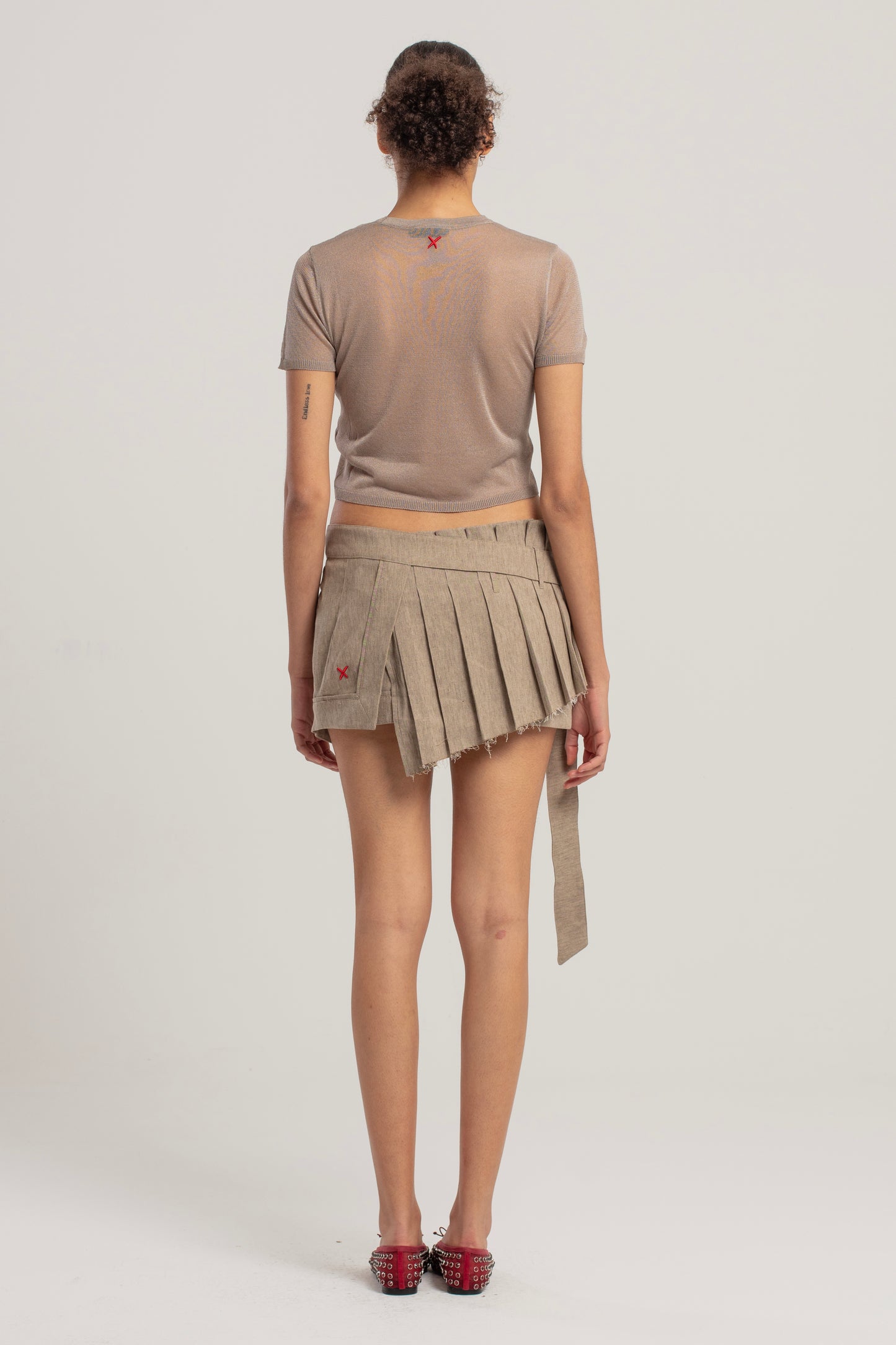 Day to Night in LA Kısa Kollu Triko Üst