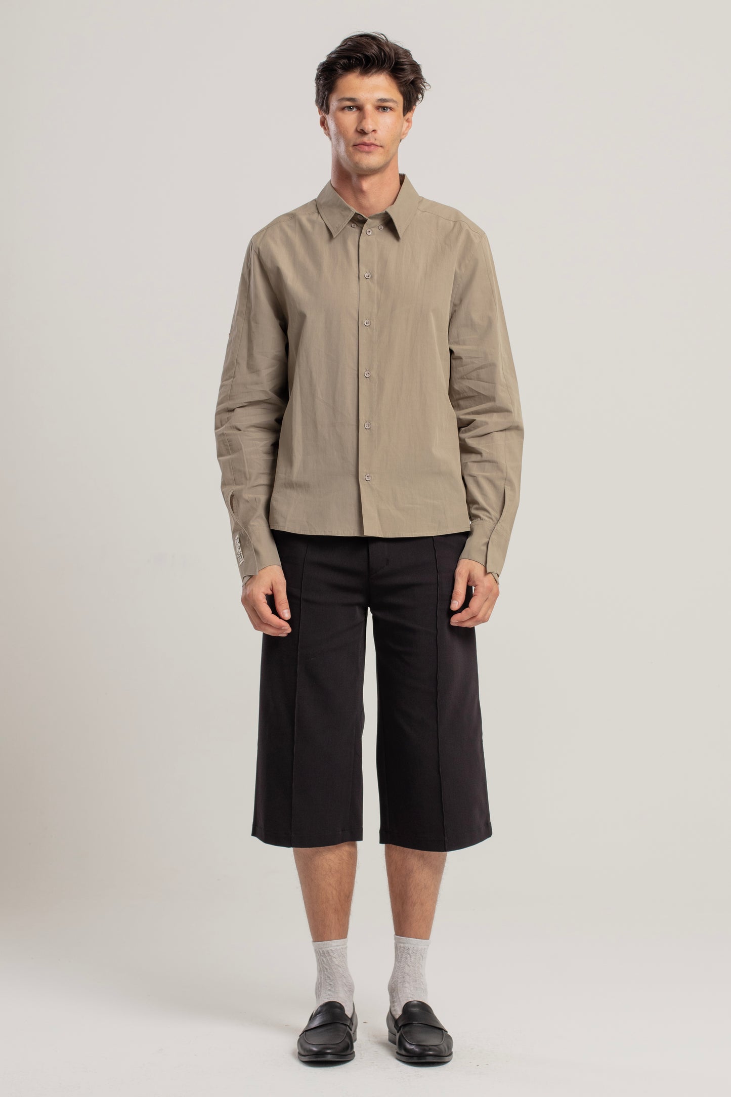 Day to Night in LA Yama Detaylı Dokuma Gömlek