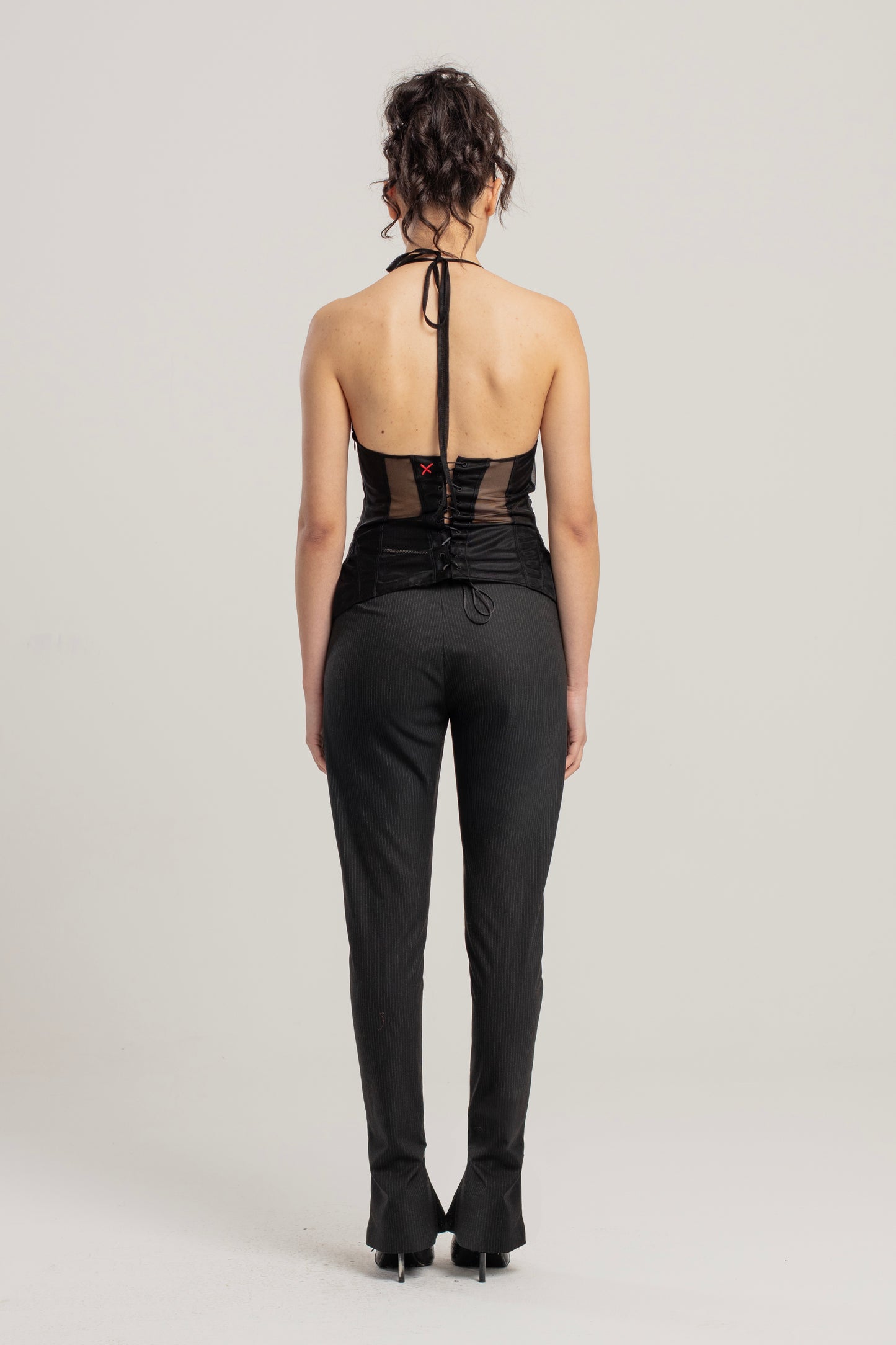 Day to Night in LA Fermuar Detaylı Skinny Flare Pantolon