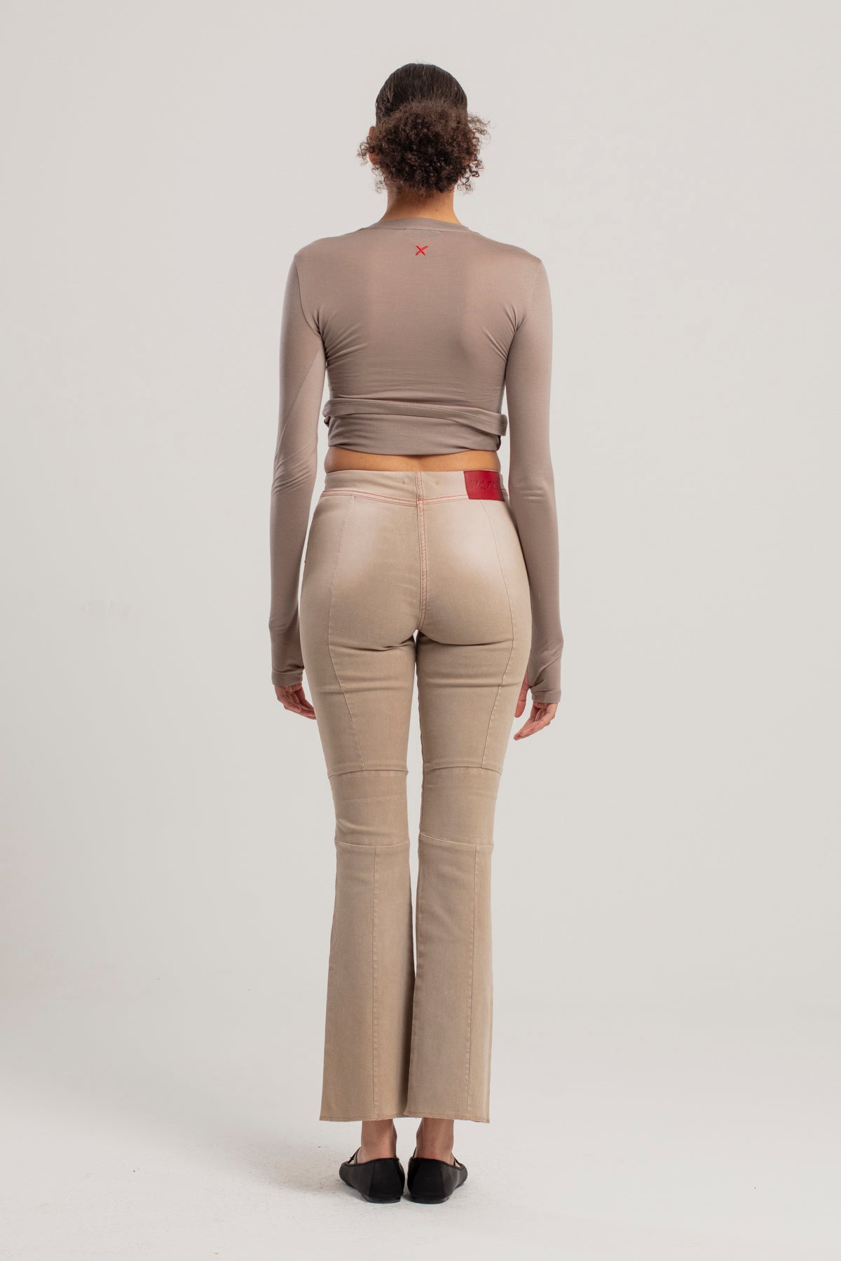 Sheer Long-Sleeve Top