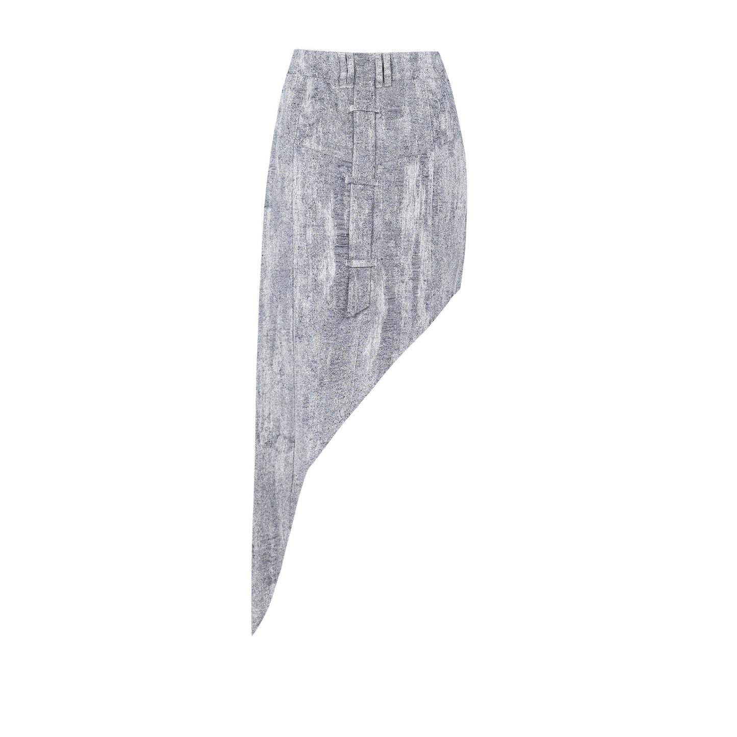 Cotton Free Heaven Ripped Look Skirt - Ultimate Gray