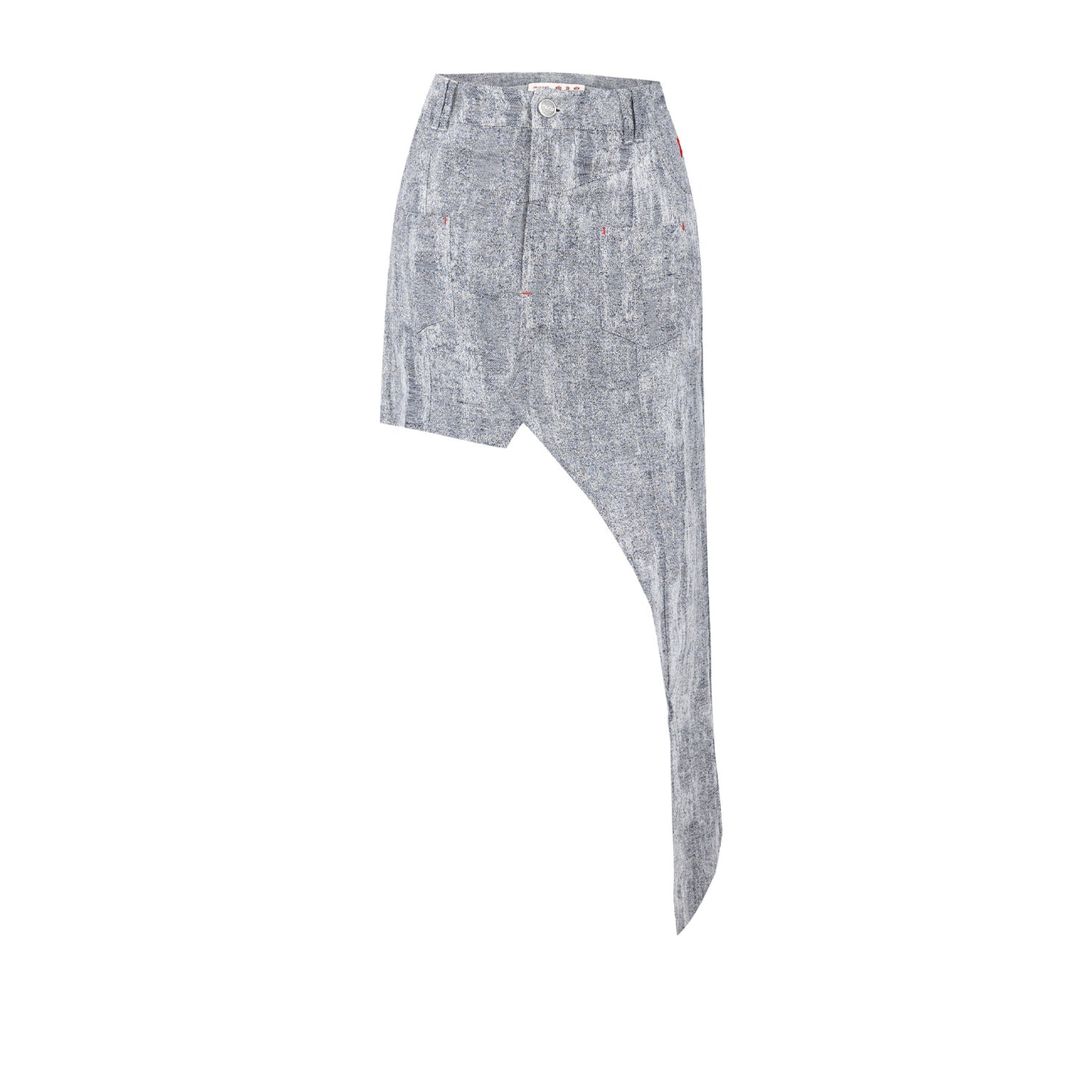 Cotton Free Heaven Ripped Look Skirt - Ultimate Gray