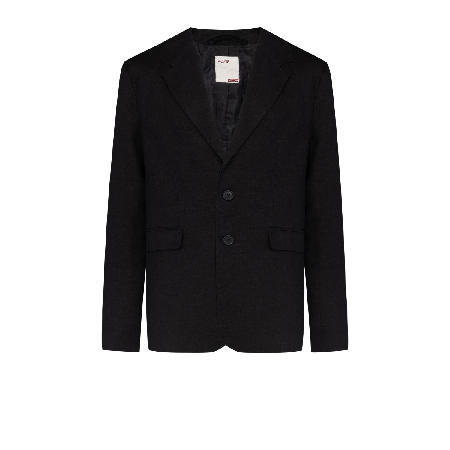 Pure Linen Free Heaven Linen Suit Blazer - Jet Black