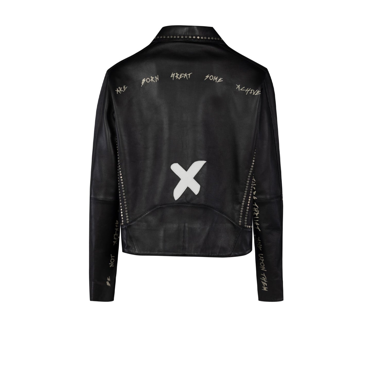 Free Heaven Rock Esintili Zımbalı Deri Ceket