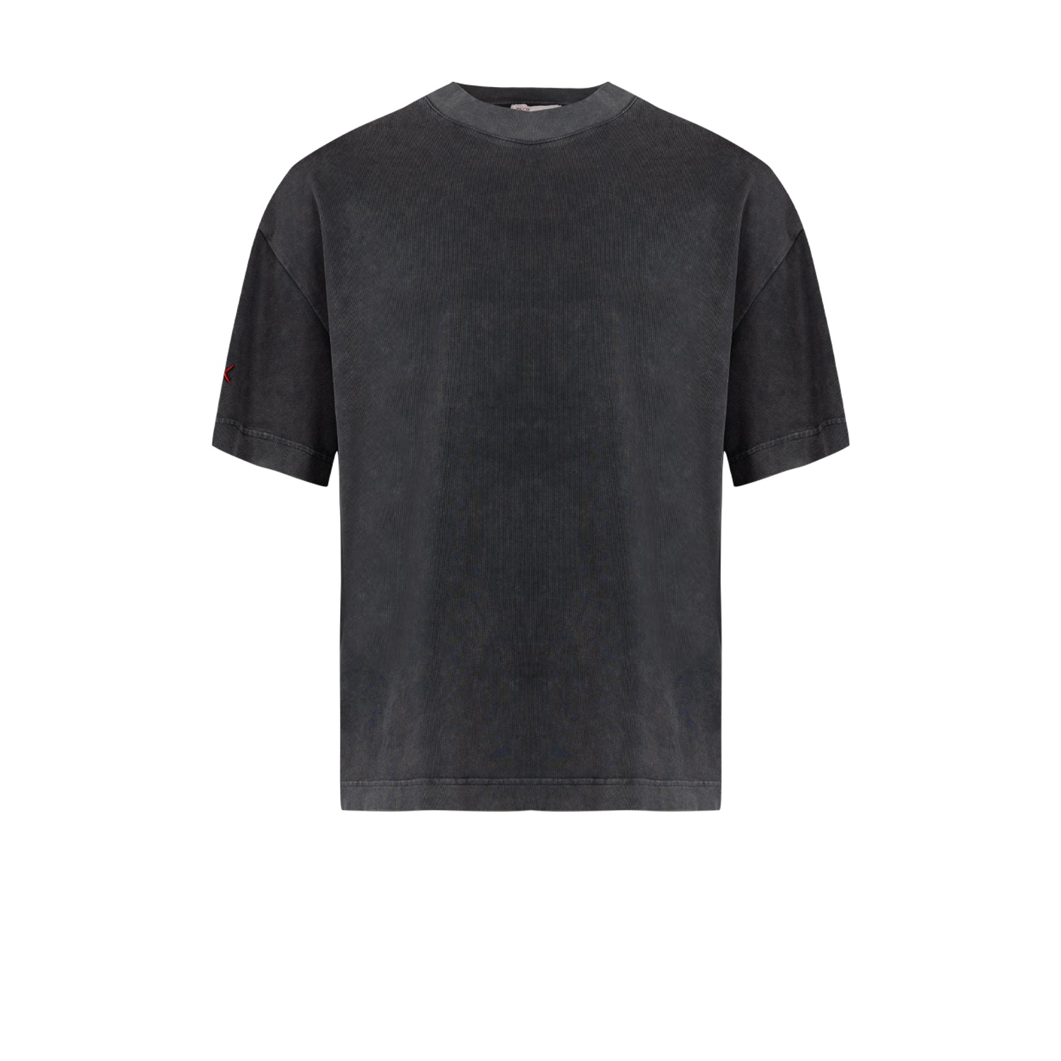 COTTON YOUR *ITCH ACID WASHED TSHIRT - JET BLACK
