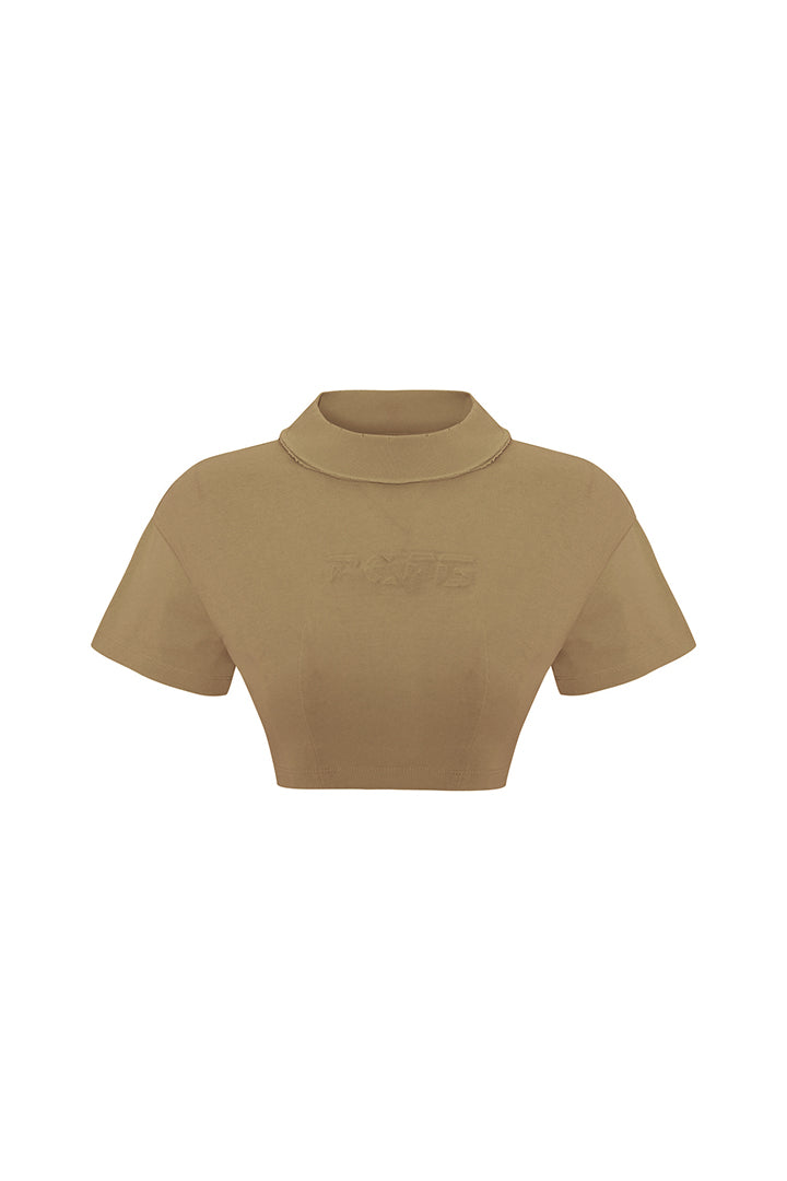 Boomerang Ripped Detail Crop T-Shirt