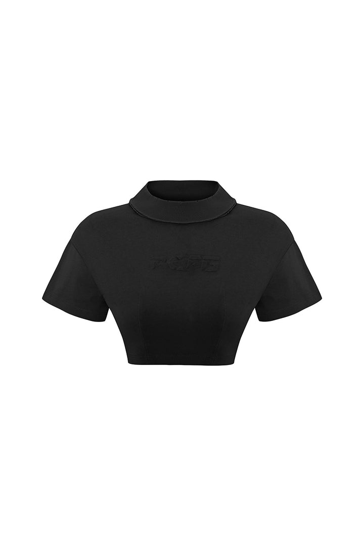 Boomerang Ripped Detail Crop T-Shirt