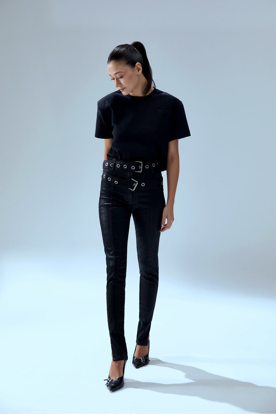 Your *itch Çift Kemerli Denim Pantolon