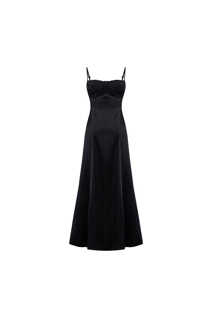 YOUR *ITCH SILK DRESS - BLACK