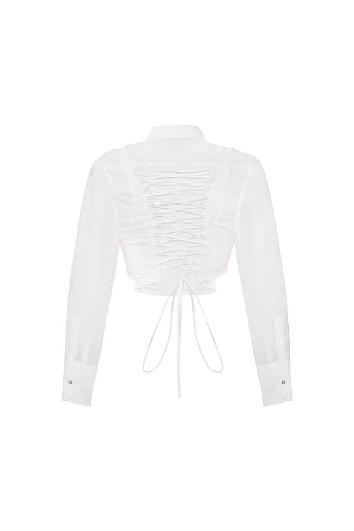 Day To Night In La Crop Shirt