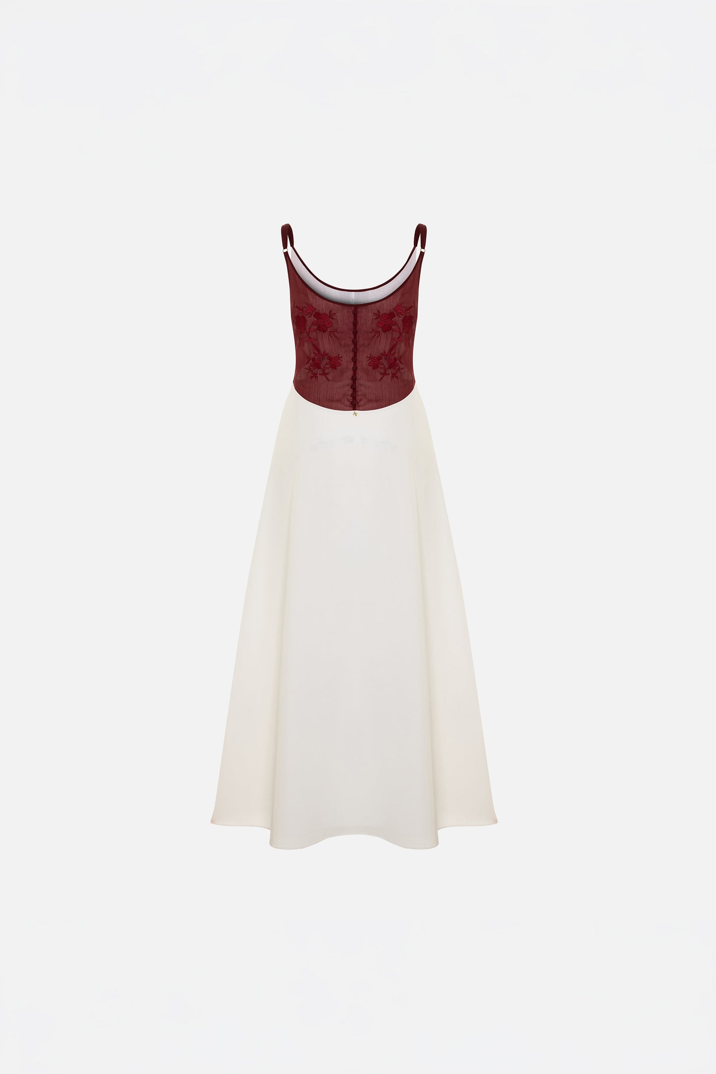 The Broderie Anglaise Edit Çiçek Nakışlı Midi Elbise