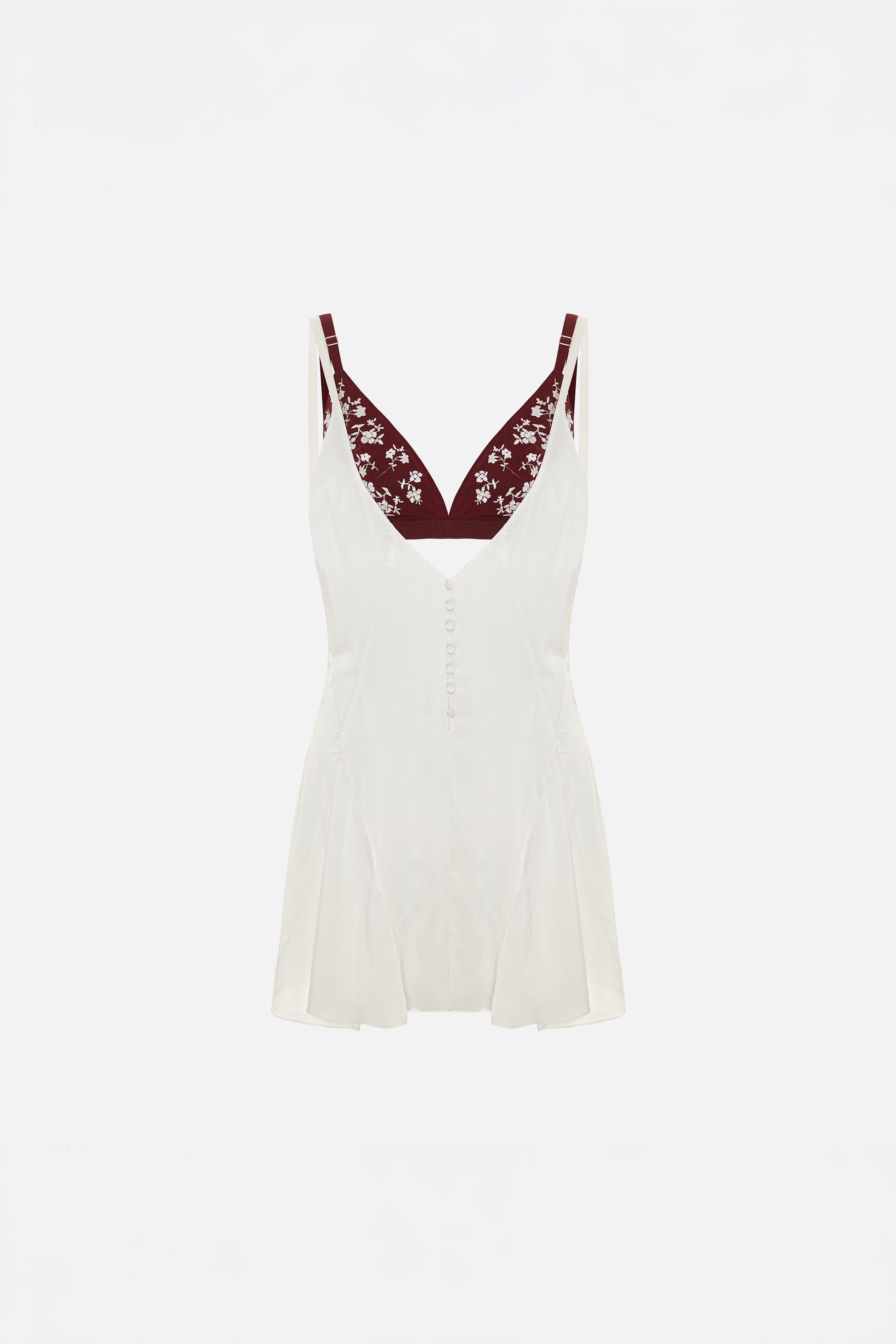 The Broderie Anglaise Edit Nakışlı Büstiyer Detaylı Saten Elbise