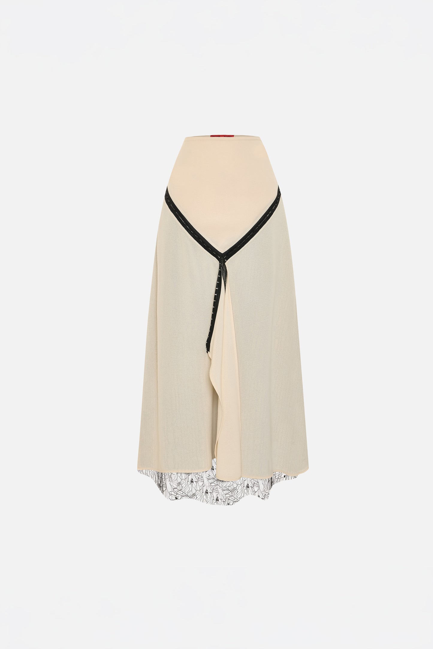 The Party Edit Yırtmaçlı Dantel Panelli Maxi Etek