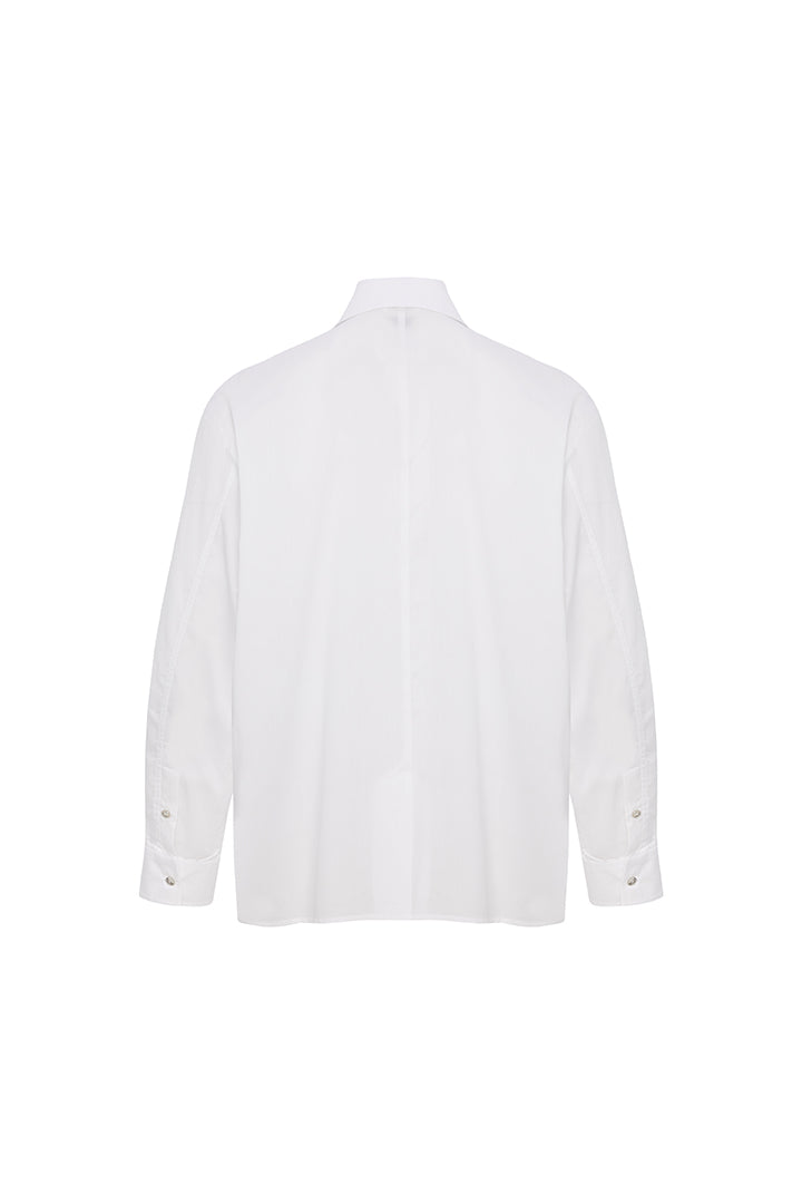 Daydreamers Beyaz Çizgili Dokuma Gömlek