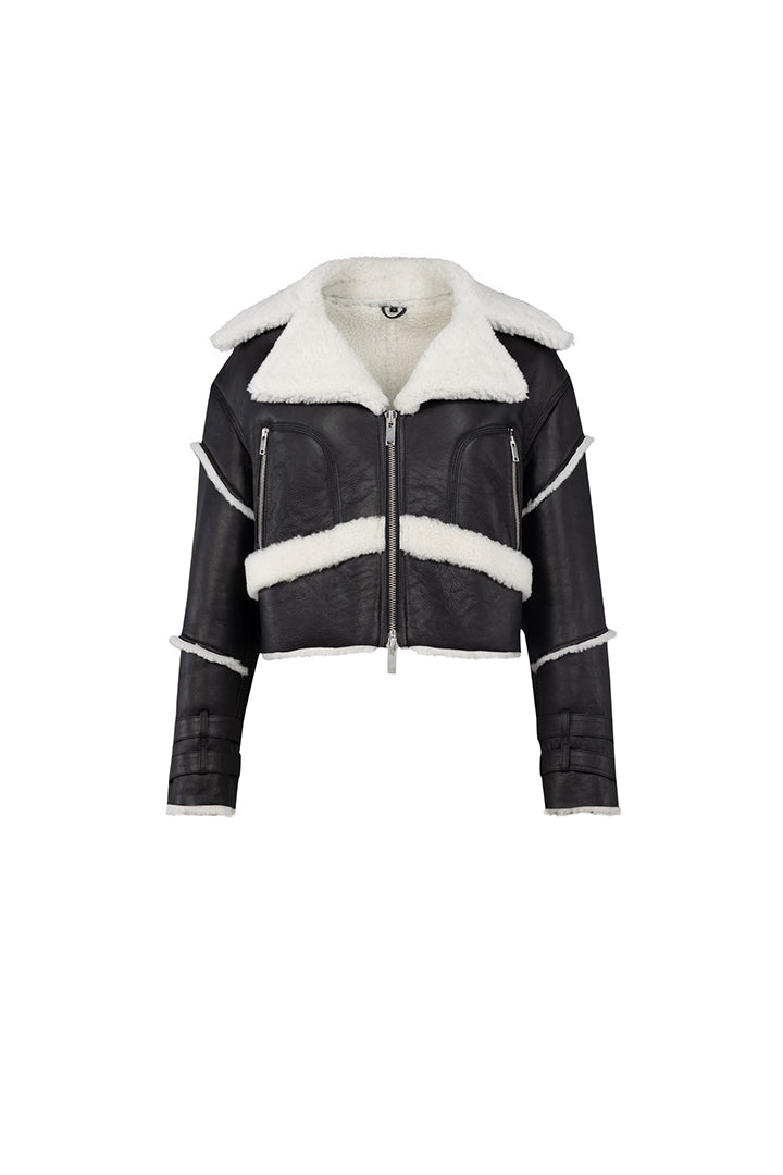 Your *itch Kürk Detaylı Deri Ceket