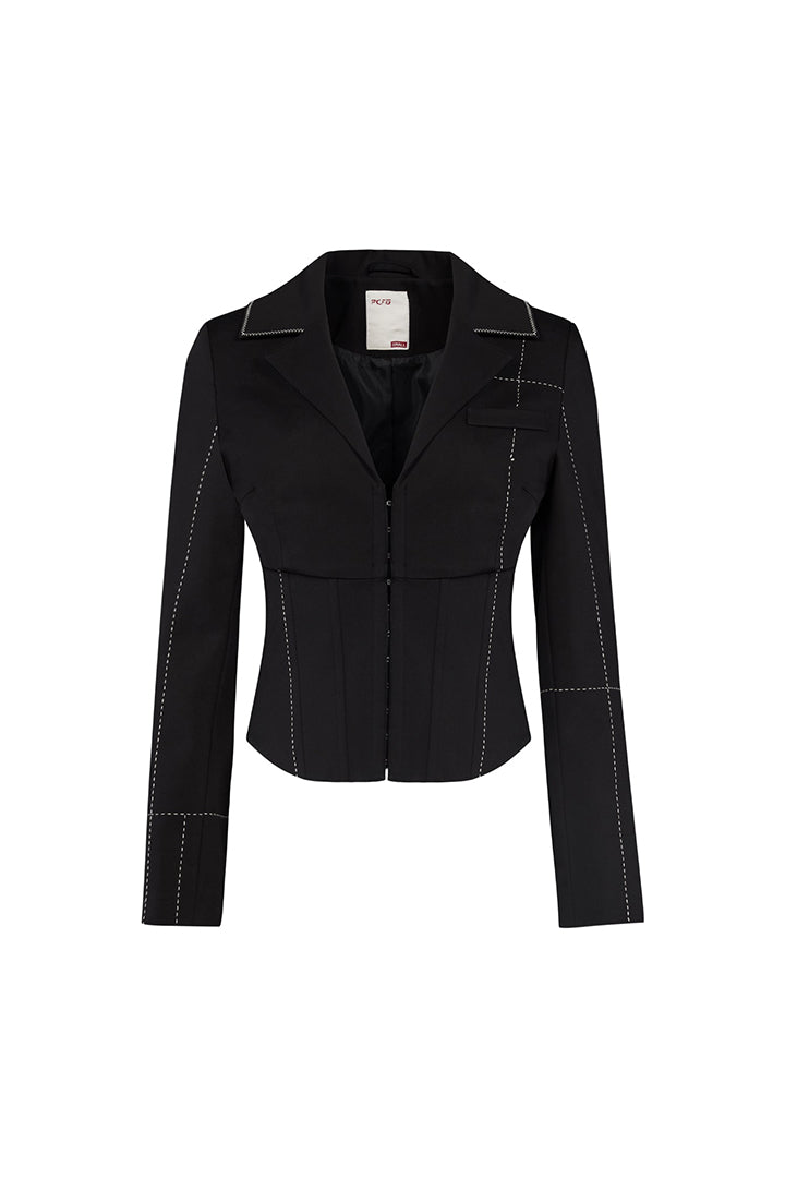 Free Heaven Corset Blazer with Stitching Detail