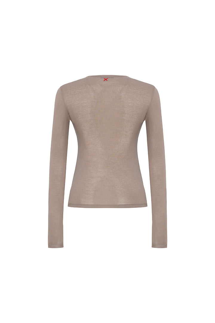 Day To Night In La Sheer Long-Sleeve Top