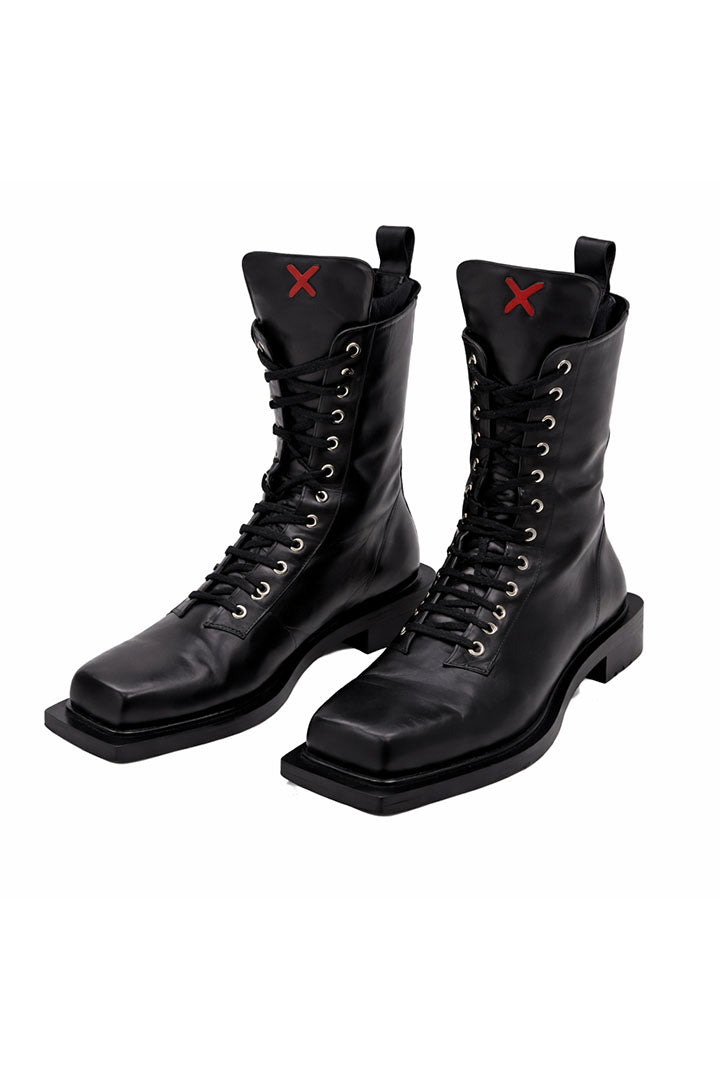 Boomerang Leather Combat Boots