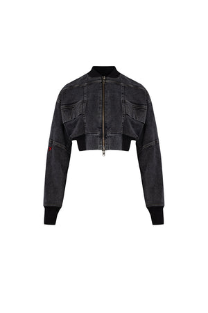 Your *itch Denim Bomber Ceket