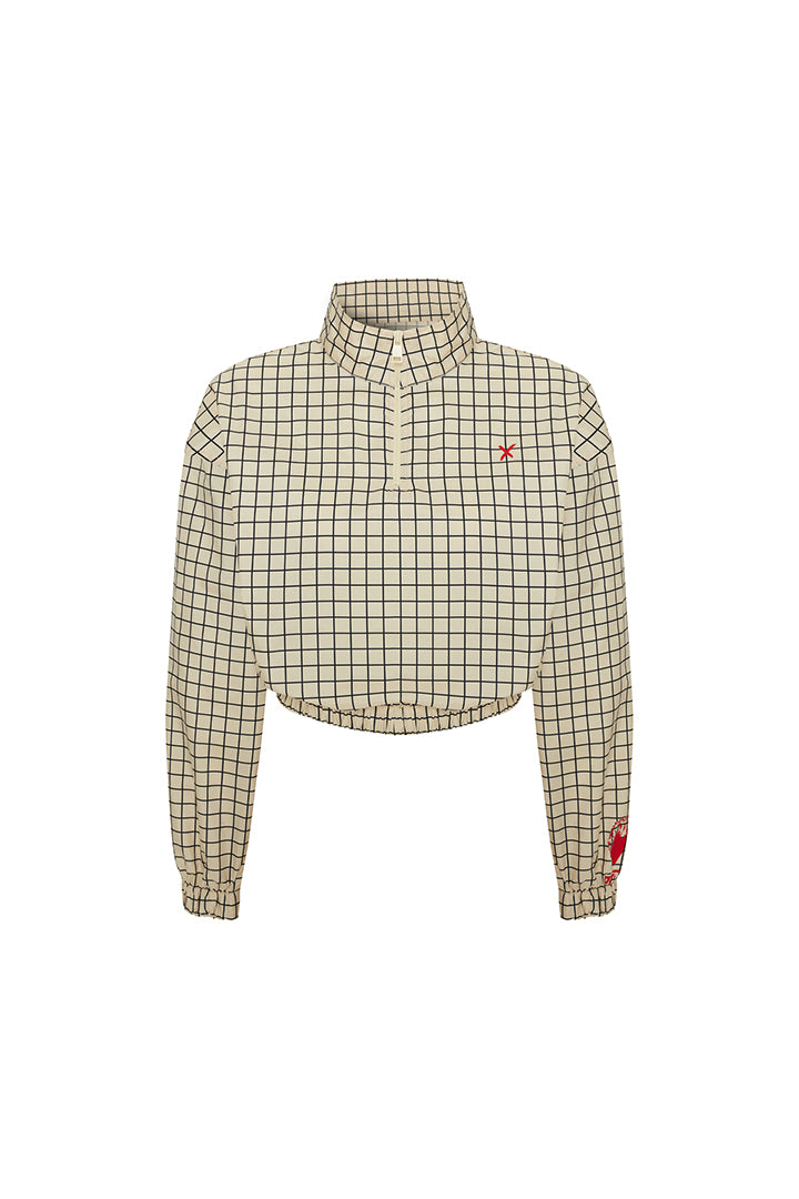 Boomerang Paraşüt Kumaş Crop Sweatshirt