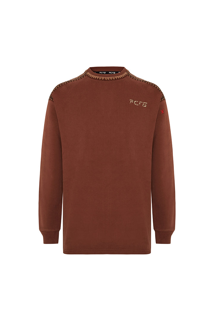 Boomerang Örgü Detaylı Sweatshirt