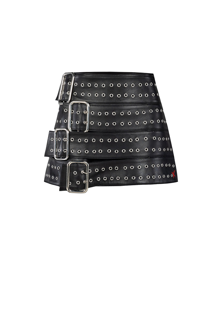 Birdeye Leather Skirt 