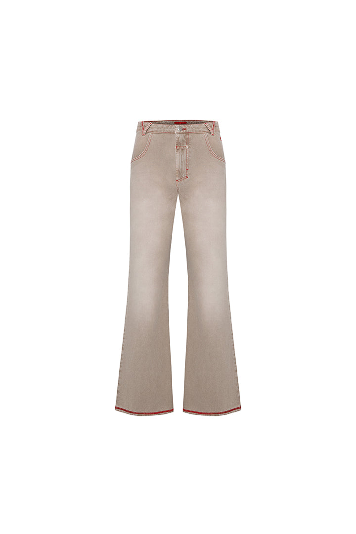 Day to Night in LA Soluk Görünümlü Denim Pantolon