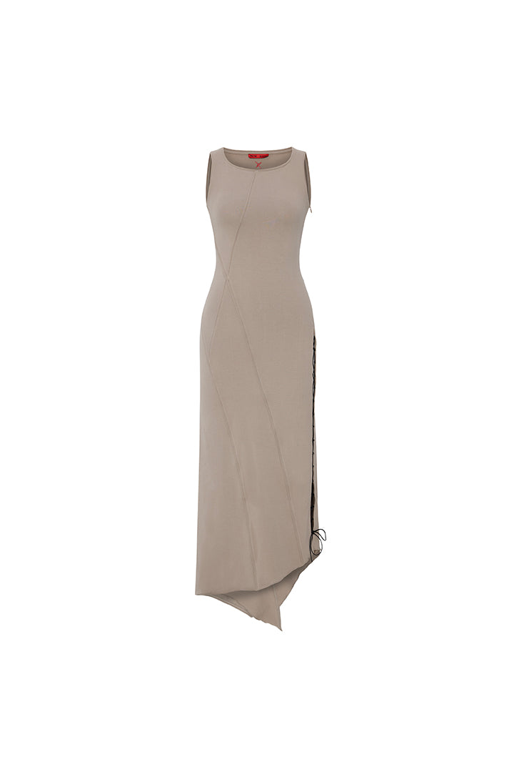 Day to Night in LA Yırtmaç Detaylı Uzun Elbise