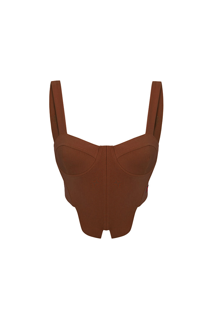 Boomerang Woven Corset Top 