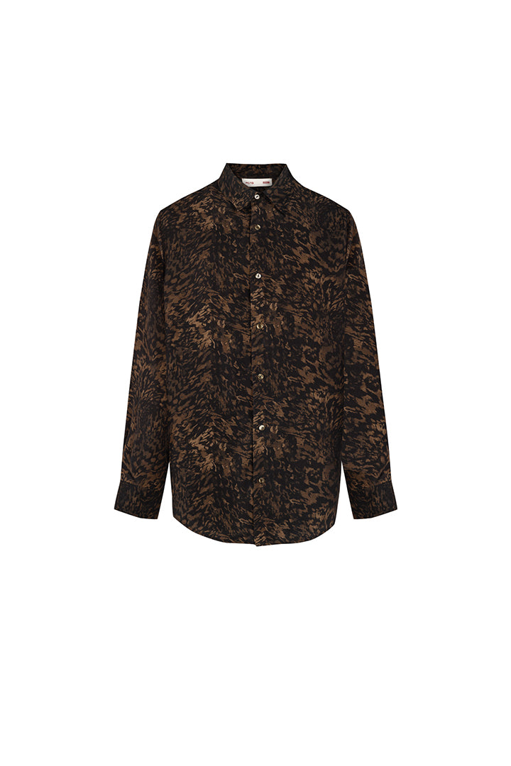 Your *itch Leopar Desenli Uzun Kollu Gömlek