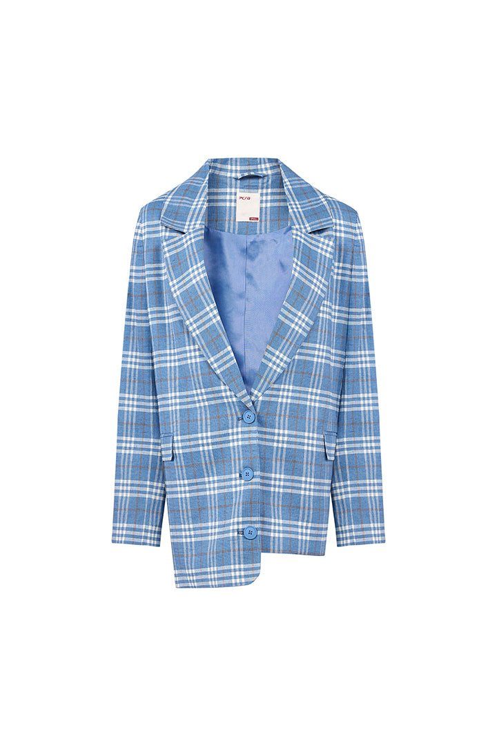 Free Heaven Multicolored Plaid Blazer