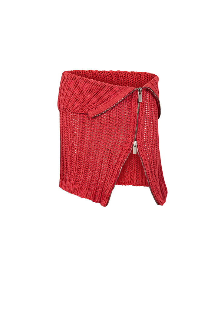 Your *itch Fermuar Detaylı Triko Etek