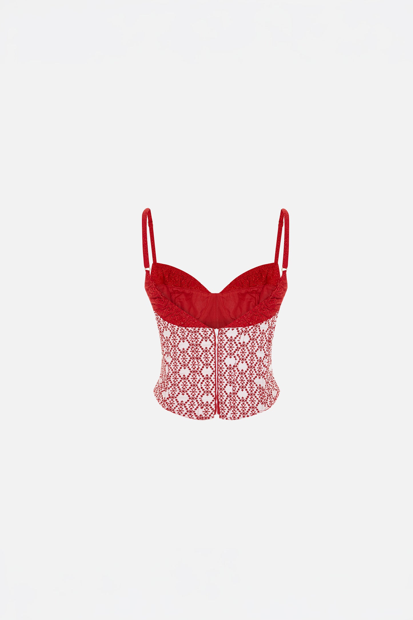 The Broderie Anglaise Edit Nakışlı Büstiyer Detaylı Korse Üst