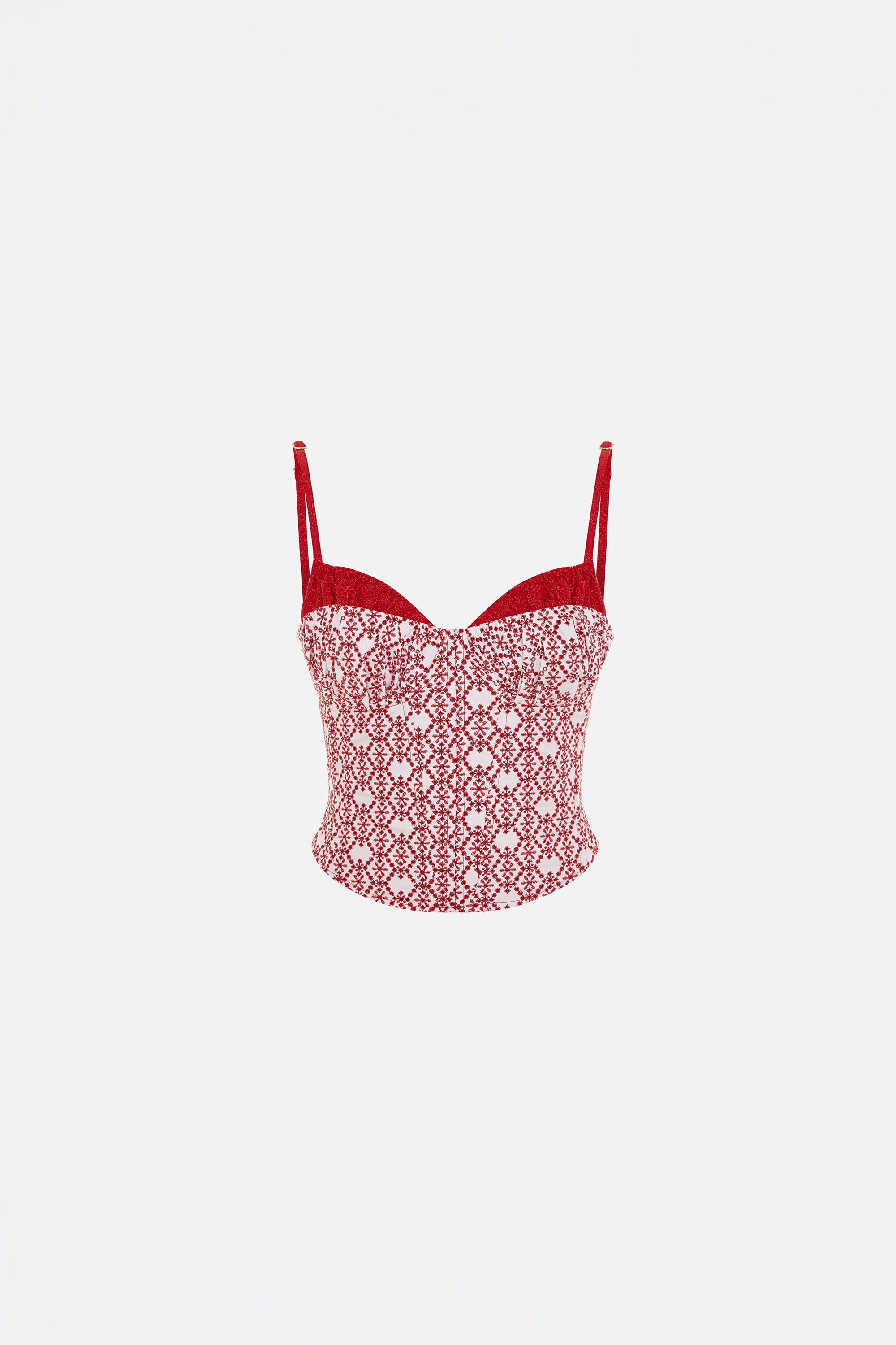 The Broderie Anglaise Edit Nakışlı Büstiyer Detaylı Korse Üst