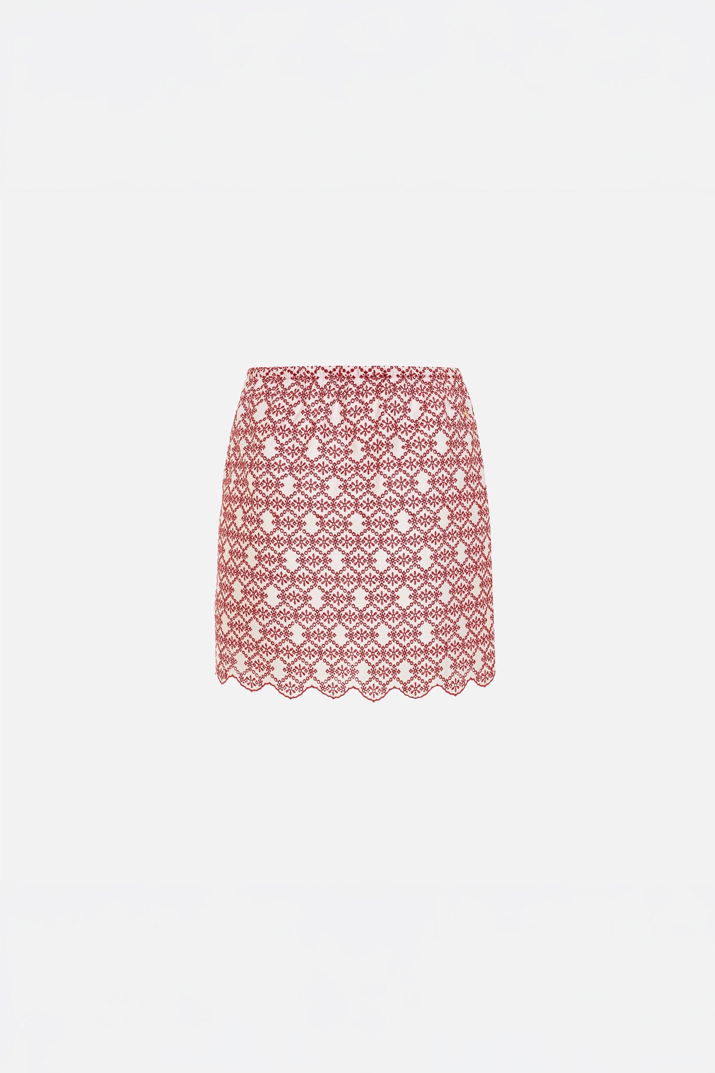 The Broderie Anglaise Edit Nakış Detaylı Mini Etek