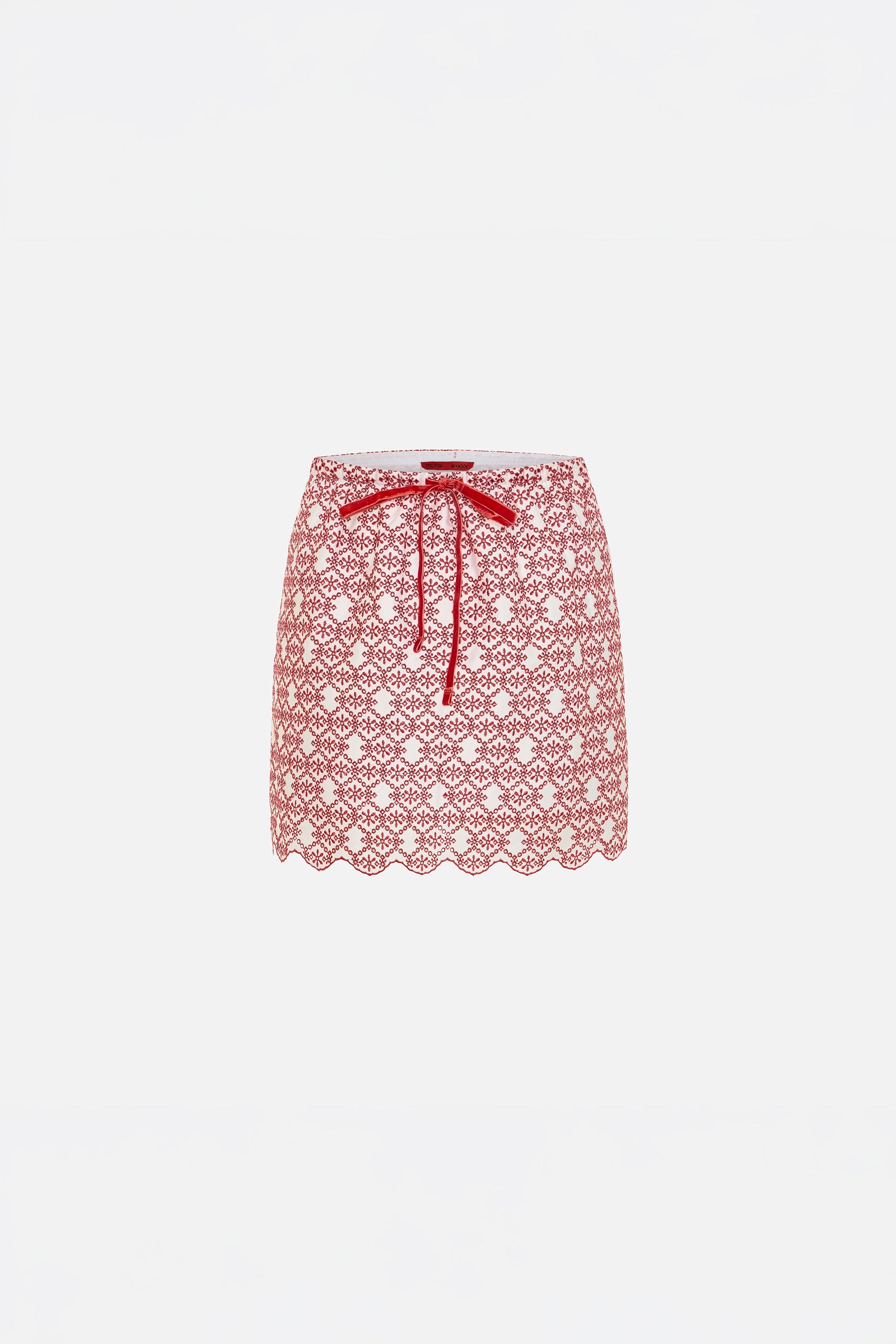 The Broderie Anglaise Edit Nakış Detaylı Mini Etek