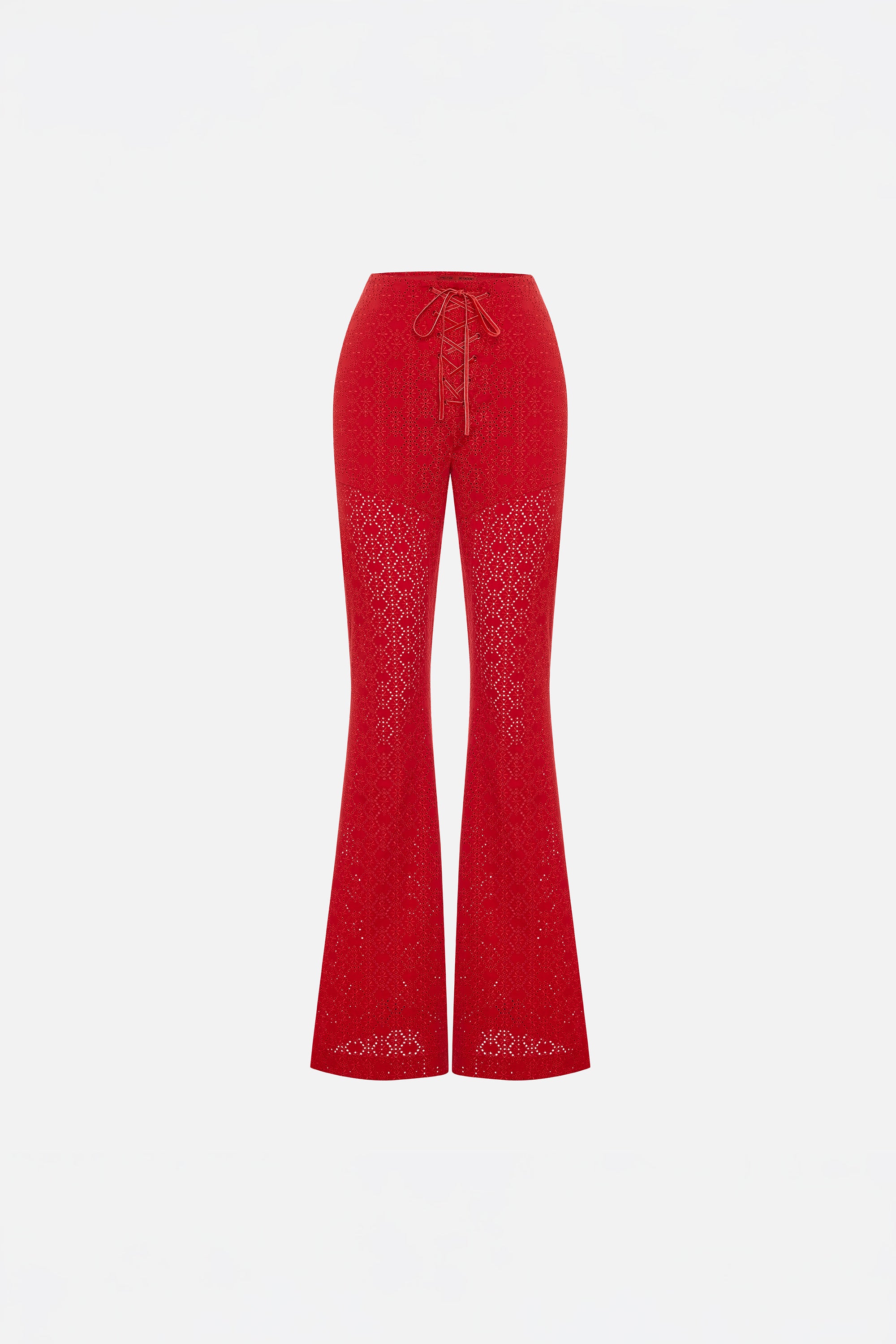 The Broderie Anglaise Edit Yüksek Bel Fisto Flare Paça Pantolon