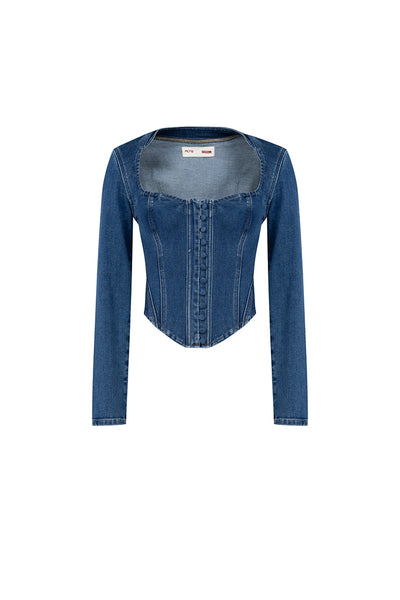 Your *itch Korse Denim Üst