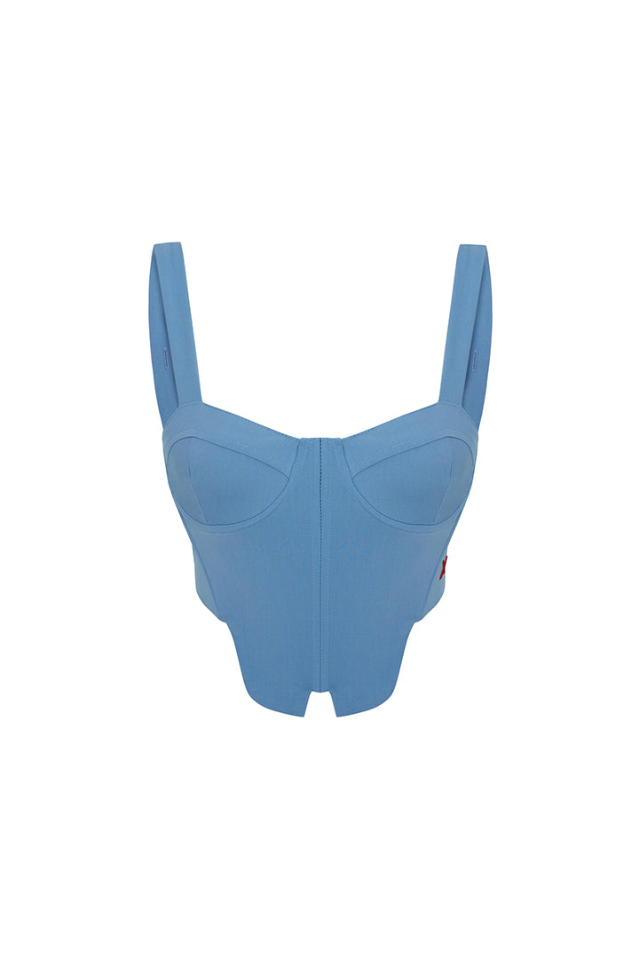 Boomerang Woven Corset Top