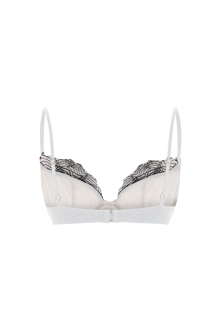 Euphoria Dantelli Beyaz Payetli Bra