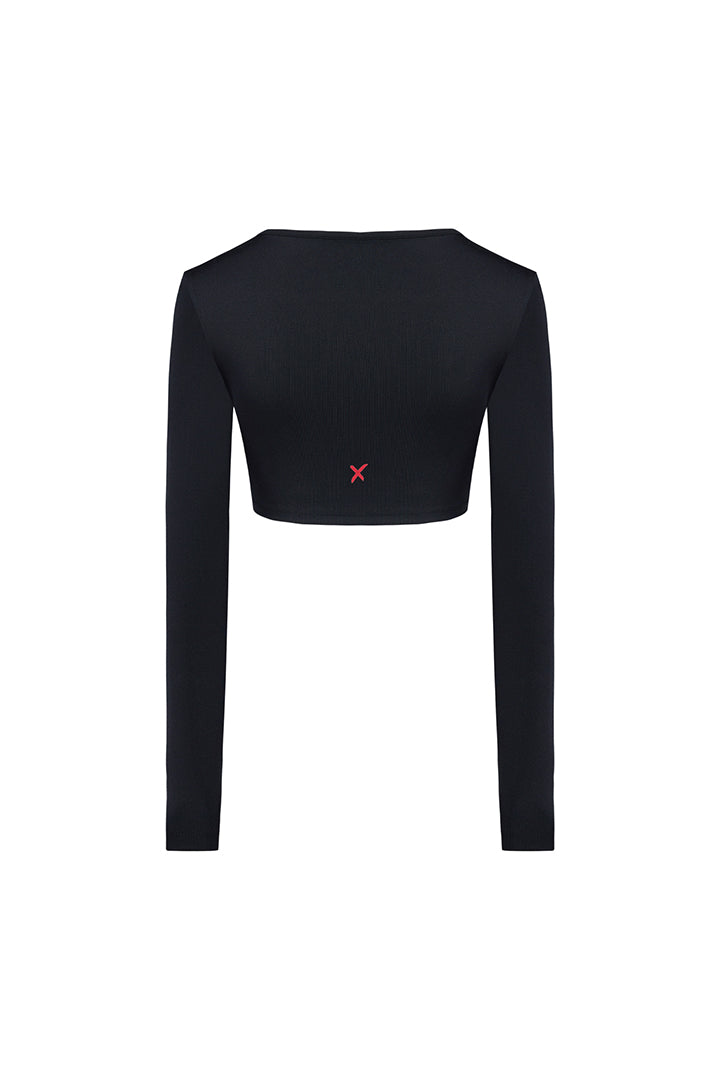 Free Heaven Long Sleeve Crop Top