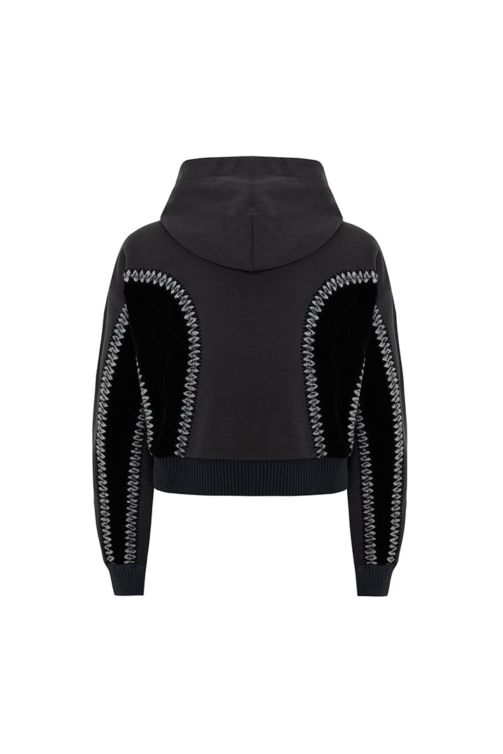 Boomerang Panelled Hoodie