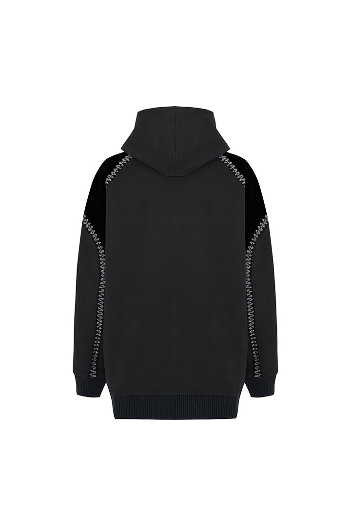 Boomerang Fermuarlı Kadın Hoodie